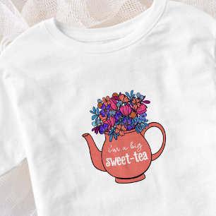 Sweet Tea Floral Teapot Sweetie Toddler T-Shirt