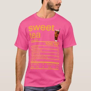 Sweet tea Nutrition Facts Label Thanksgiving Chris T-Shirt
