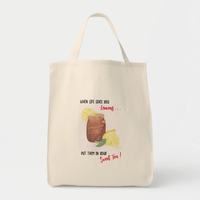 Sweet Tea Tote Bag (Front)