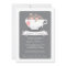 Sweet Teacup & Pink Floral Baby Shower Invitation