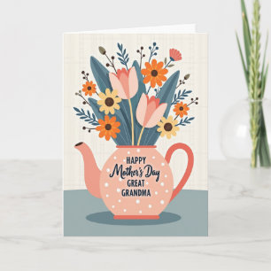 Sweet Teapot Bloom Mothers Day Card