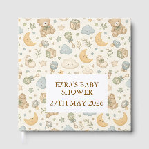 Sweet Teddy Bear Baby Shower Guest Book | Gender N