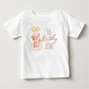  Sweet teddy bear birthday party  Baby T-Shirt