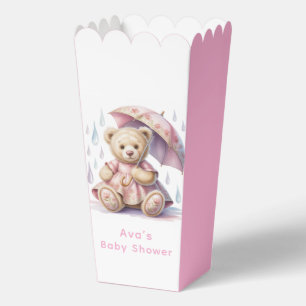 Sweet Teddy Bear Girl Baby Shower Favour Box