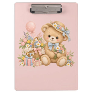 Sweet Teddy Bear Party Design Clipboard