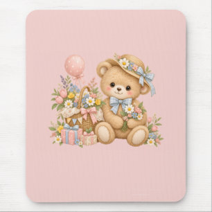 Sweet Teddy Bear Party Design Mouse Mat