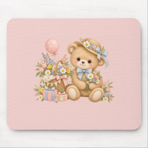 Sweet Teddy Bear Party Design Mouse Mat