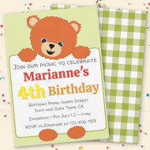 Sweet Teddy Bear Picnic Summer Birthday Party