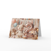 Sweet Teddy Bear Second Birthday Party