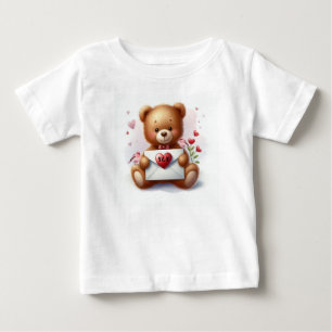Sweet Teddy Bear Valentines Day  Baby T-Shirt