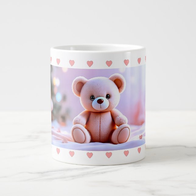 Sweet Teddy Love  Large Coffee Mug (Front)