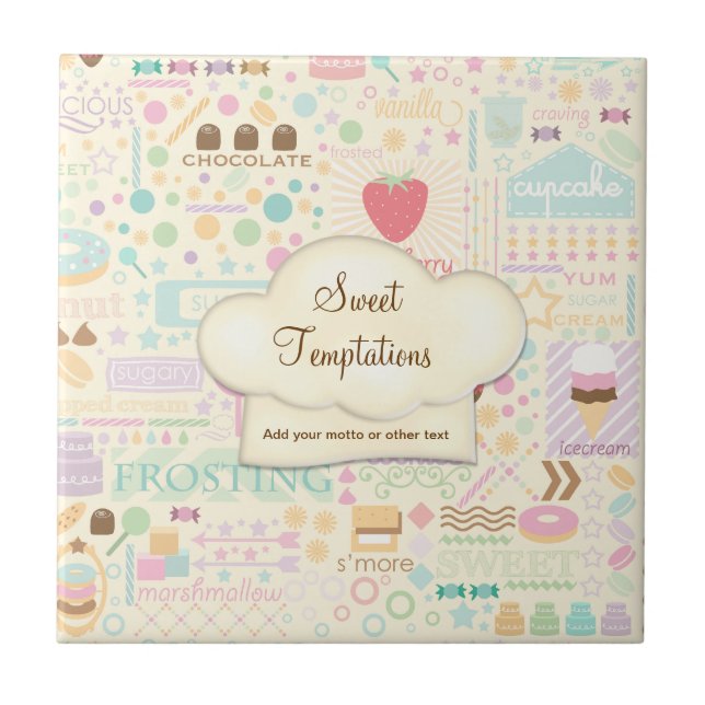 Sweet Temptations Bakery Boutique - Customise Tile (Front)