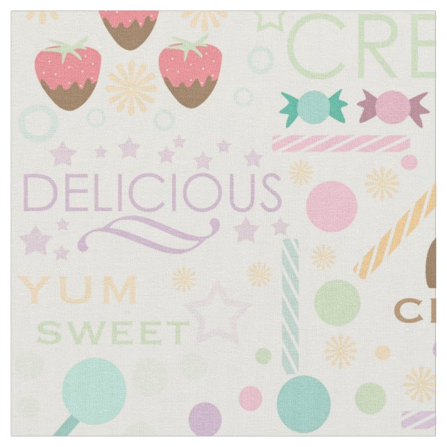 Sweet Temptations Vanilla Bakery Fabric (Close Up)