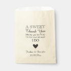 Sweet Thank You Wedding Favour Candy Bar Buffet