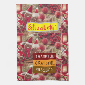 "Sweet & Thankful Holiday Vibes"Kitchen Towels