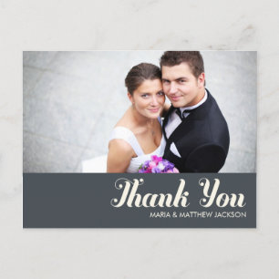 SWEET THANKS WEDDING POSTCARD