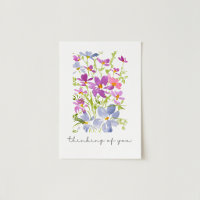Sweet Thinking of You Watercolor Floral
