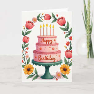 Sweet Tiered Birthday Card