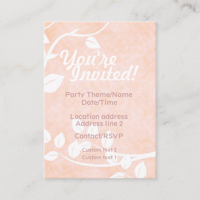 Sweet Times Party Invite Card (Front)