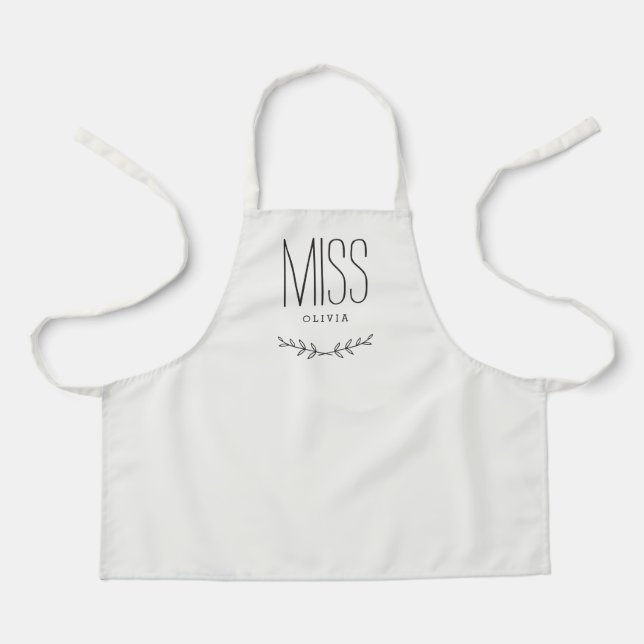 Sweet Title Editable Colour Custom Kid Apron (Front)