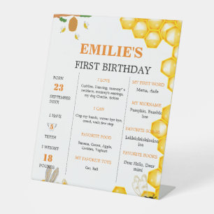 Sweet to Be One Baby 1st Birthday Milestone Sign