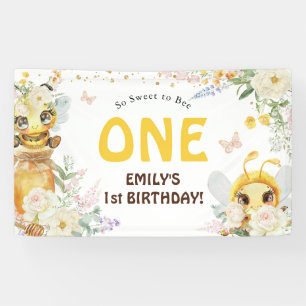 Sweet to Bee ONE' 1st Birthday Banner