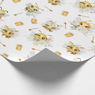 Sweet to Bee ONE Bumble Bee 1st Birthday Wrapping Paper