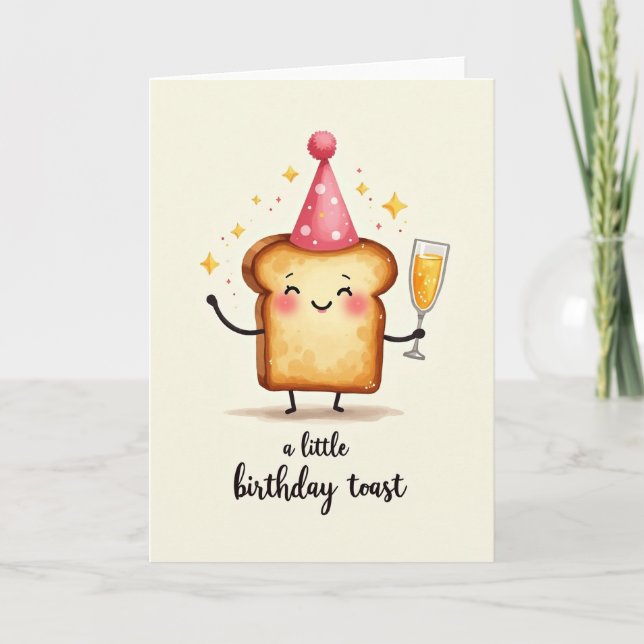 Sweet Toast Birthday Card (Front)
