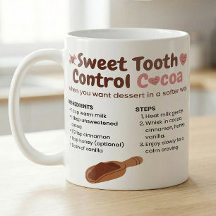 Sweet Tooth Cocoa, Simple Recipe Guide Coffee Mug