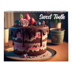 Sweet Tooth, Colorful Cake Desserts Calendar