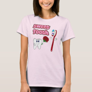 Sweet Tooth Cute Cartoon T-shirts For Women