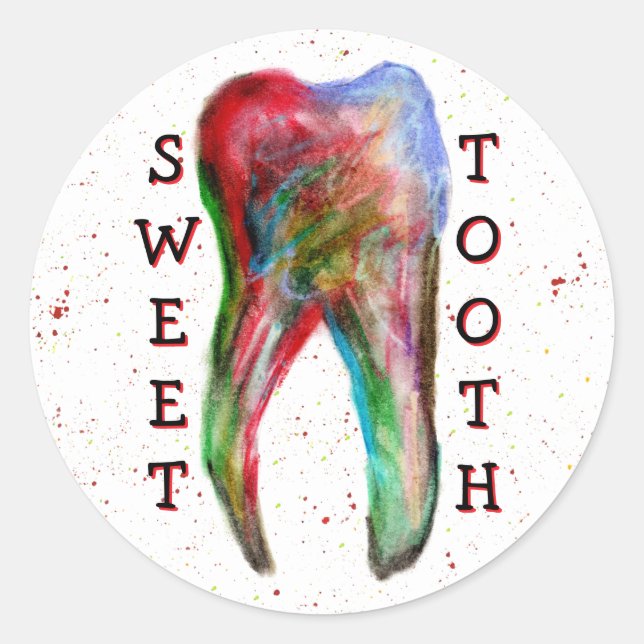 Sweet Tooth Dental Sticker (Front)