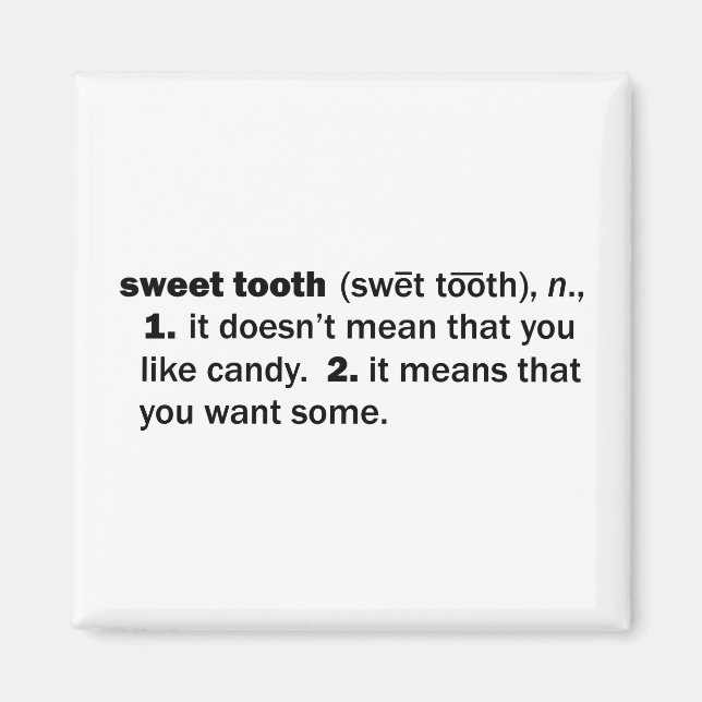 Sweet Tooth Magnet (Front)