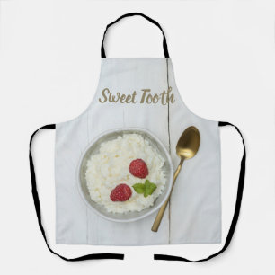 Sweet Tooth rice pudding with raspberries dessert Apron