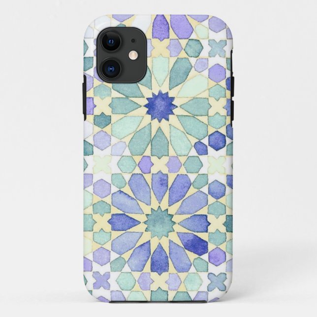 'Sweet Tranquility' Islamic geometry phone cover (Back)