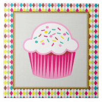 Sweet Treat Cupcake Kitchen or Restraunt Tile