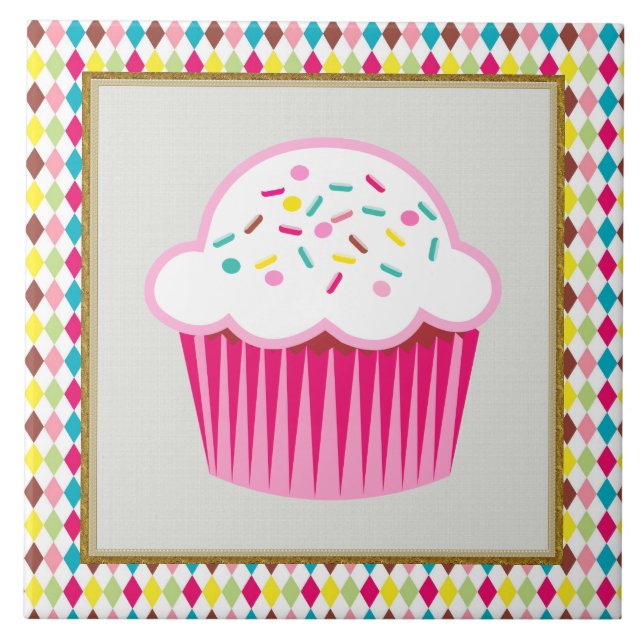 Sweet Treat Cupcake Kitchen or Restraunt Tile (Front)