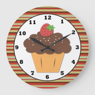 Sweet Treat Cupcake Wall Clock