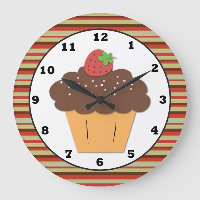 Sweet Treat Cupcake Wall Clock (Front)