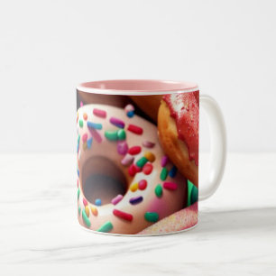 Sweet Treat Doughnut: Two-Tone Coffee Mug