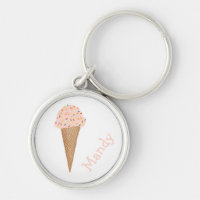 Sweet Treat Pink Ice Cream Cone Sprinkles CUSTOM