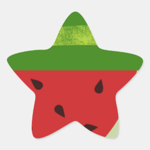 Sweet Treat Watermelons Star Sticker