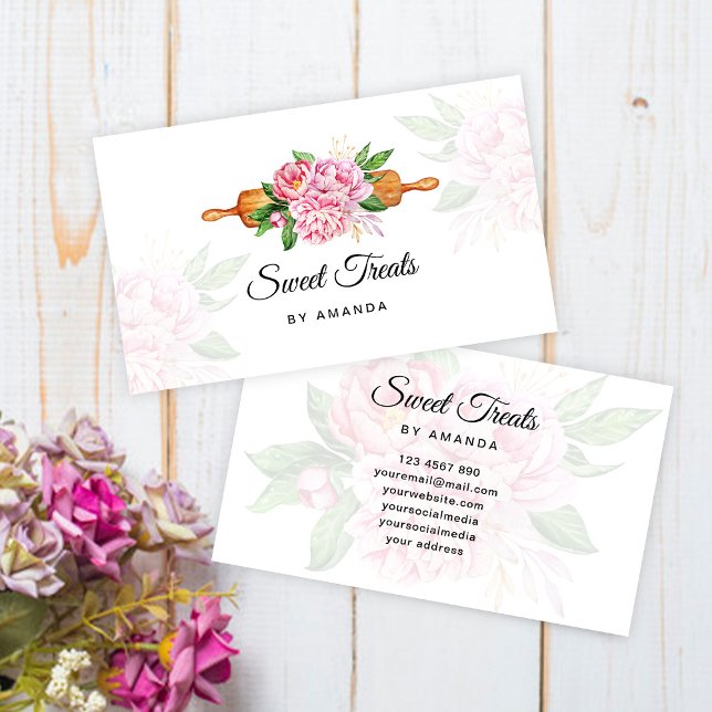 Sweet Treats Bakery  Business Card (Creator Uploaded)
