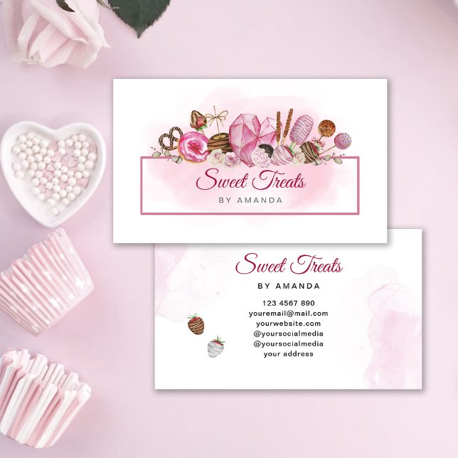 Sweet Treats Bakery  Business Card (Creator Uploaded)
