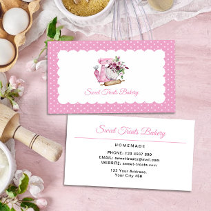 Sweet Treats Bakery Pink Business Card