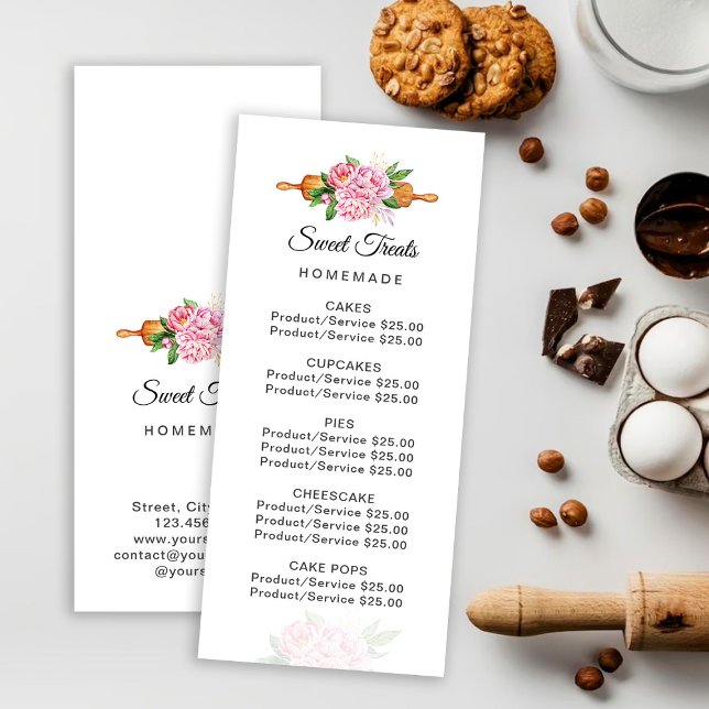 Sweet Treats Bakery Price Rack Card (Creator Uploaded)