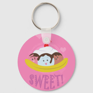 Sweet Treats - Banana Split! Key Ring