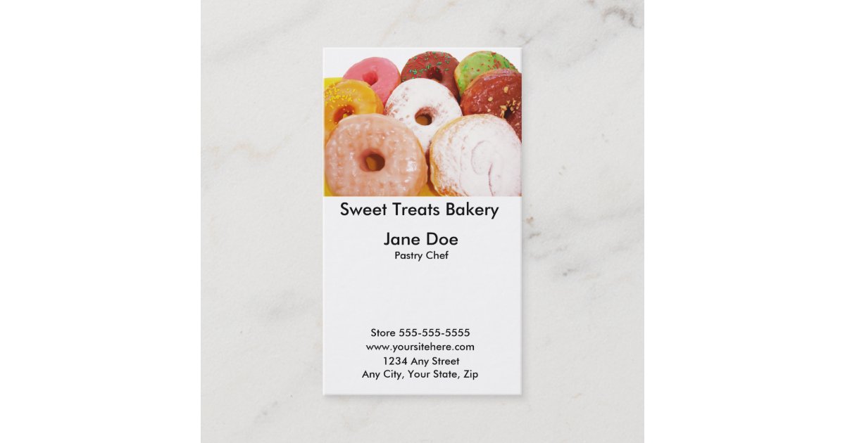 Sweet Treats Business Card Zazzle