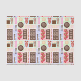 Sweet Treats Chocolate Fondue Dessert Marshmallow Tissue Paper