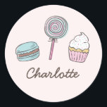 Sweet Treats Classic Round Sticker<br><div class="desc">This sticker matches our Sweet Treats Birthday invitation and would perfect as a party favour sticker or envelope seal.</div>